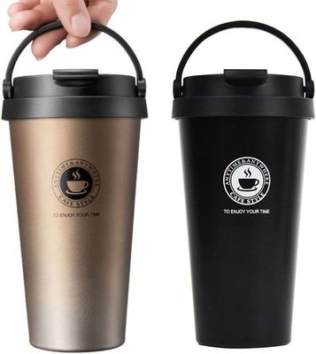 500 ml Capacità Tazza di viaggio a vuoto stainless steel a vuoto con maniglia