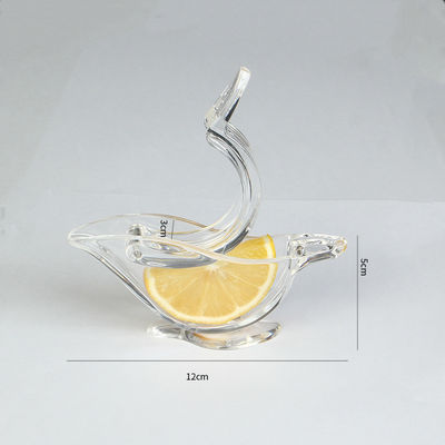Succatore portatile trasparente di frutta Acrilico Manuale Limone Slice Squeezer per agrumi