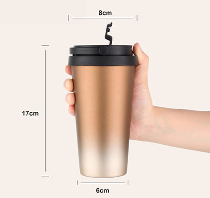 500 ml Capacità Tazza di viaggio a vuoto stainless steel a vuoto con maniglia