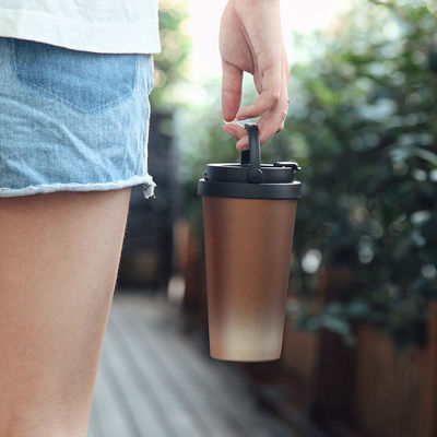 500 ml Capacità Tazza di viaggio a vuoto stainless steel a vuoto con maniglia