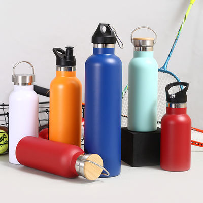 Isolazione termica Acciaio inossidabile Bottolina sportiva a vuoto con presa a mano e con coperchio