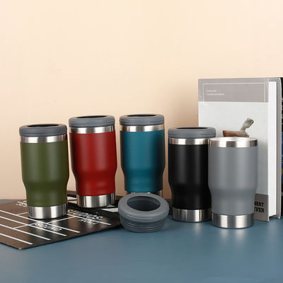 Stile minimalista Custom 14oz di acciaio inossidabile doppia parete idraulica birra isolante può raffreddatore con apribottiglie
