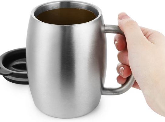 Boccale da birra in acciaio inossidabile a doppia parete con bicchieri OEM personalizzati in stile design europeo