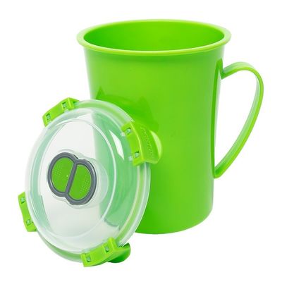 Cibo personalizzato BPA Free Microonde Collezione tazza di zuppa con coperchio e ventilazione di rilascio di vapore