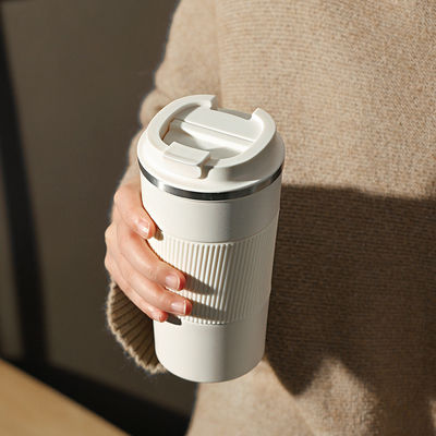 Tazza da caffè in acciaio inossidabile da 380 ml per viaggi in auto Colori personalizzati accettati