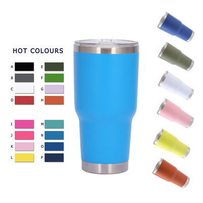 30oz BPA GRATUITO Insulated Tumbler Acciaio inossidabile Tazza aspirapolvere con coperchio Logo del cliente