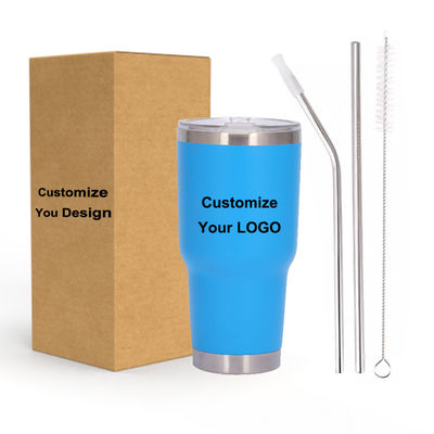 30oz BPA GRATUITO Insulated Tumbler Acciaio inossidabile Tazza aspirapolvere con coperchio Logo del cliente