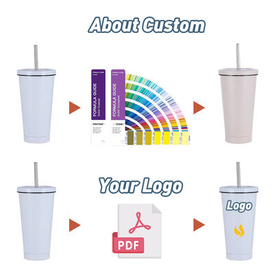 16oz 24oz Custom DIY Tazza di caffè Viaggi Tazza d'acqua doppia parete Acciaio inossidabile Tumbler