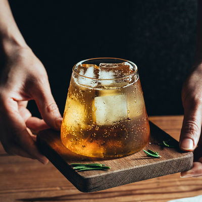 Tazza di vetro giapponese Fuji Capacità 350ml Perfetto per whisky Birra Succo di latte 9.5*9.5*8cm