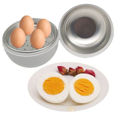 Caldaia a vapore per uova a microonde in plastica in PP, compatta e versatile, priva di BPA