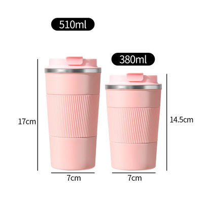Tumbler di logo personalizzato in acciaio inossidabile di tipo metallico a prova di perdite e viaggi eco-compatibili
