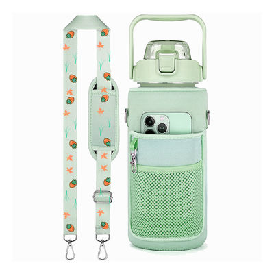 Bottiglia d'acqua motivazionale per palestra Sport Time Marker Frosted Plastic Eco BPA Free