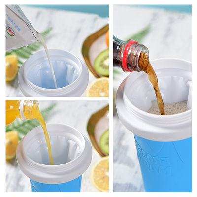 10.5*6*21cm Slushy Maker Cup Food Grade Silicone Pinch Slush Cup Ice Cream Tubes Tipo
