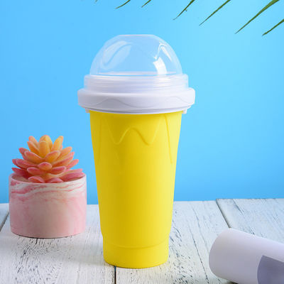 10.5*6*21cm Slushy Maker Cup Food Grade Silicone Pinch Slush Cup Ice Cream Tubes Tipo