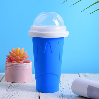 10.5*6*21cm Slushy Maker Cup Food Grade Silicone Pinch Slush Cup Ice Cream Tubes Tipo