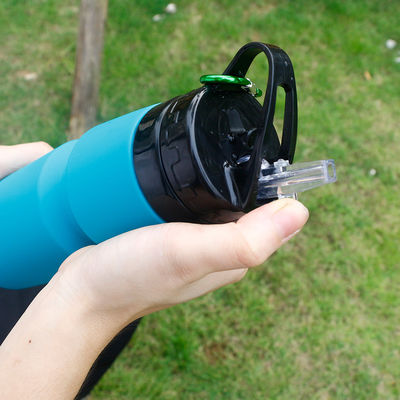 Bottiglia d'acqua in silicone antincorrosiva da 750 ml per viaggi e sport personalizzabile