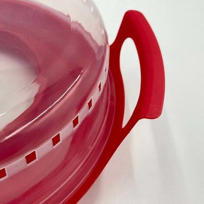 Coperchio alimentare isolante in plastica con vassoio senza BPA e pronto per il riscaldamento a microonde