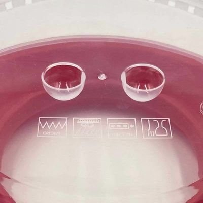 Coperchio alimentare isolante in plastica con vassoio senza BPA e pronto per il riscaldamento a microonde