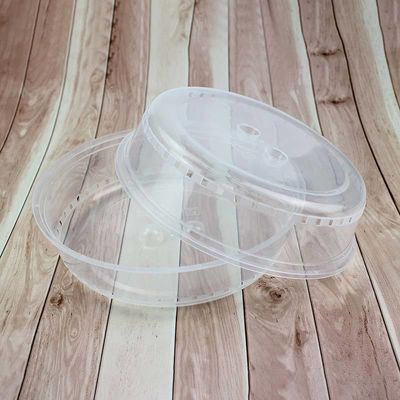 Coperchio alimentare isolante in plastica con vassoio senza BPA e pronto per il riscaldamento a microonde