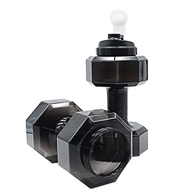 Adulti PETG Eco-friendly 2.6L Bottone d'acqua a forma di manubrio per esercizio fisico sportivo