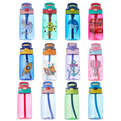 Logo personalizzato Bpa Gratis Bambini Bottiglia d'acqua con sostegno di paglia Tour Attività all'aria aperta