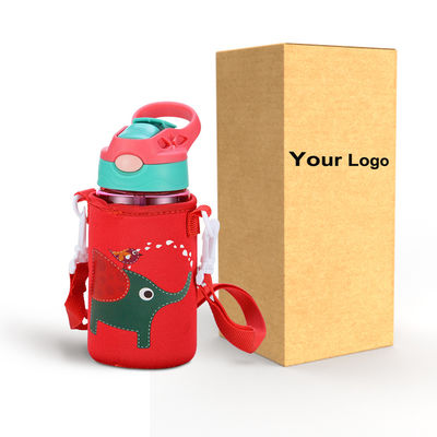 Logo personalizzato Bpa Gratis Bambini Bottiglia d'acqua con sostegno di paglia Tour Attività all'aria aperta