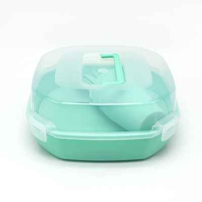 4 Persona Portable Pigmented Outdoor Tableware Set Includes Knife Fork Spoon Plate