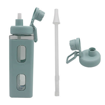 Bottiglia d'acqua Kawaii pronta per la palestra con adesivo 3D 700ml/900ml Latte da viaggio in plastica Portatile