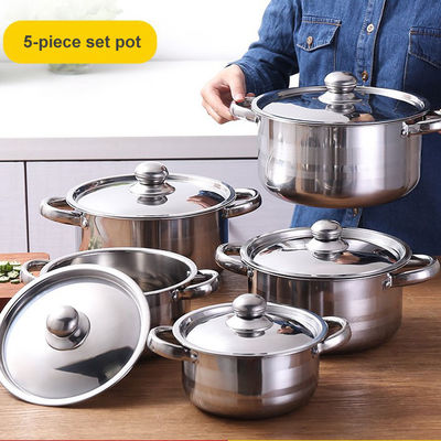 5 pezzi in acciaio inossidabile cottura cottura cottura sostenibile per la vostra cucina