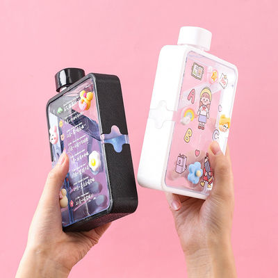 380 ml di BPA Free Square Sport Water Bottle con logo personalizzato e design minimalista