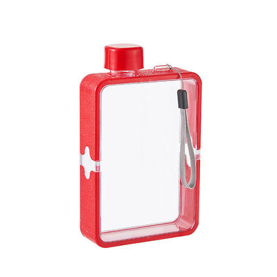 380 ml di BPA Free Square Sport Water Bottle con logo personalizzato e design minimalista
