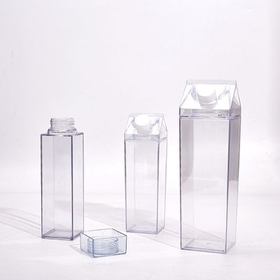 16oz 32oz Eco-friendly Kids Bottiglia d'acqua Latte trasparente Cartone Disegno personalizzato