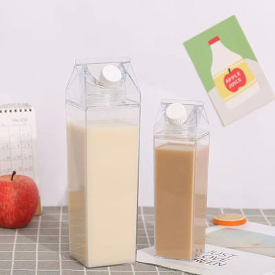 16oz 32oz Eco-friendly Kids Bottiglia d'acqua Latte trasparente Cartone Disegno personalizzato