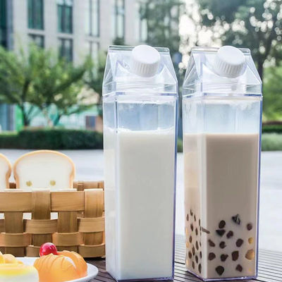 16oz 32oz Eco-friendly Kids Bottiglia d'acqua Latte trasparente Cartone Disegno personalizzato