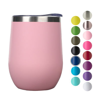 SUMSUN 12 oz doppia parete in acciaio inossidabile vuoto isolato tazza da caffè vino Tumbler vacanza bambino