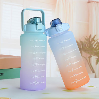 Logo personalizzato Acceptabile bottiglia d'acqua da 64 once paglia rimovibile per fitness e sport