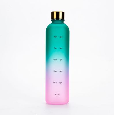 32 oz di Tritan BPA Free Water Jug con LID e Time Marker Straw per Sport Fitness Gym