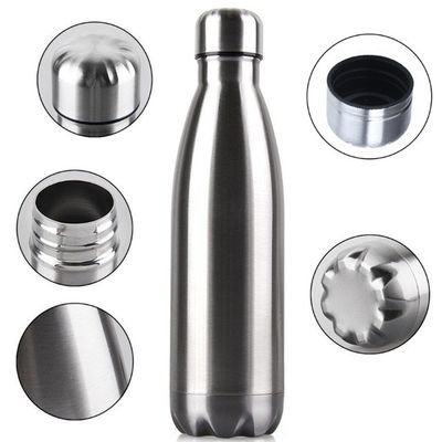 Isolamento termico 500ml Acciaio inossidabile doppio muro Bottiglia d'acqua a vuoto Cola Forma Sublimazione Sport Bottiglia
