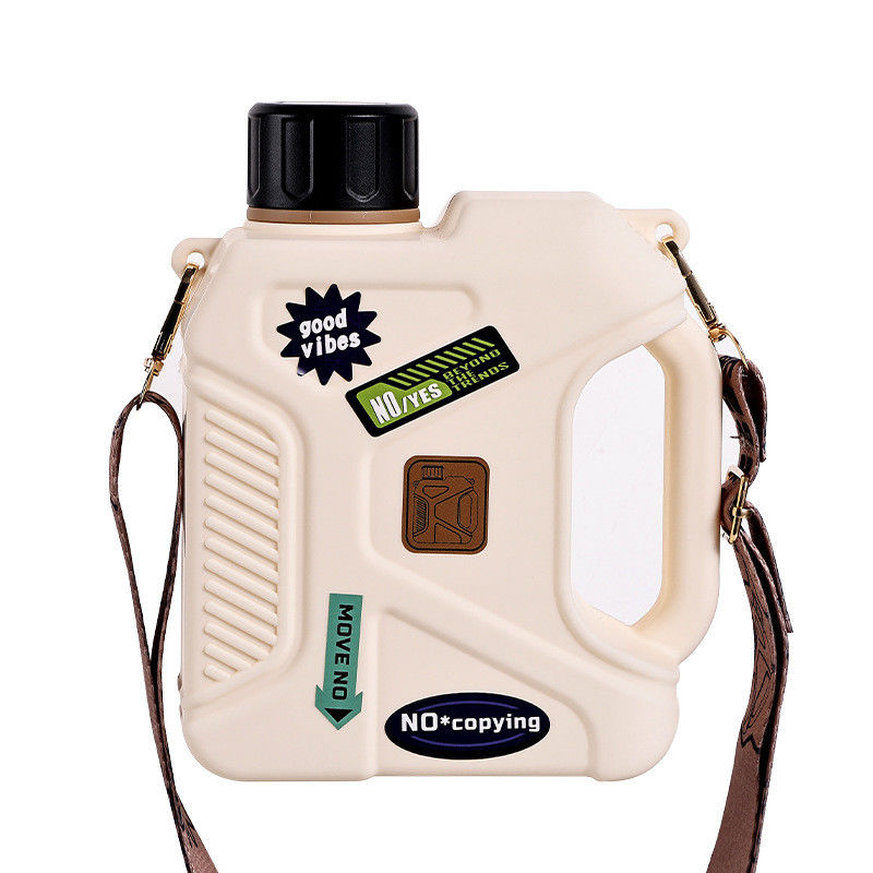 Bottina d'acqua di plastica con cinghia Grande capacità 1200ml 1600ml Bere direttamente