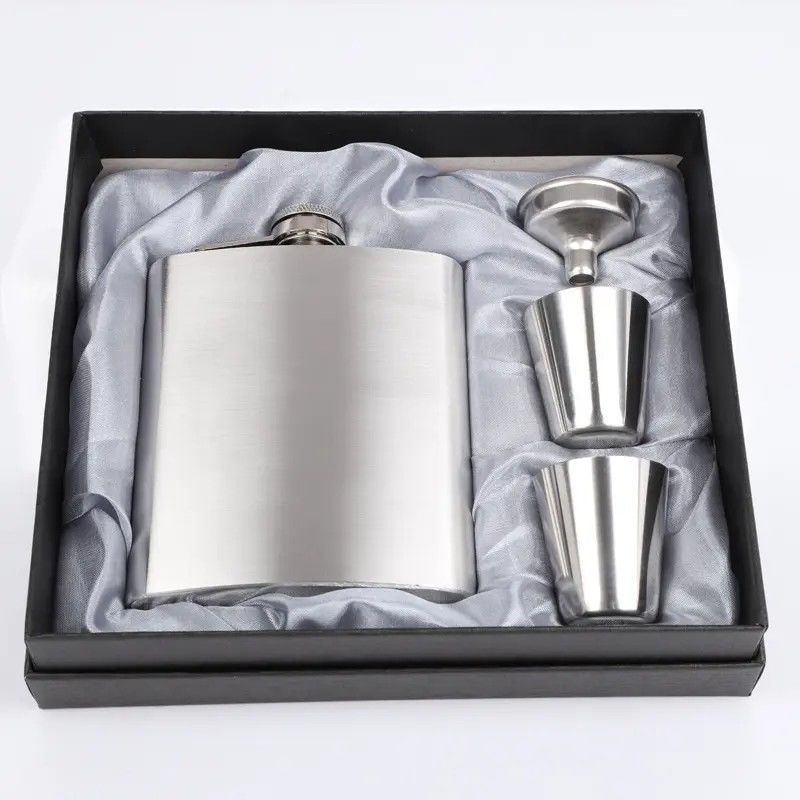 304 Acciaio Inossidabile Flasca di Hip Set per Alcol nero opaco Capacità 1 oz 2 oz 3 oz 4 oz 5 oz