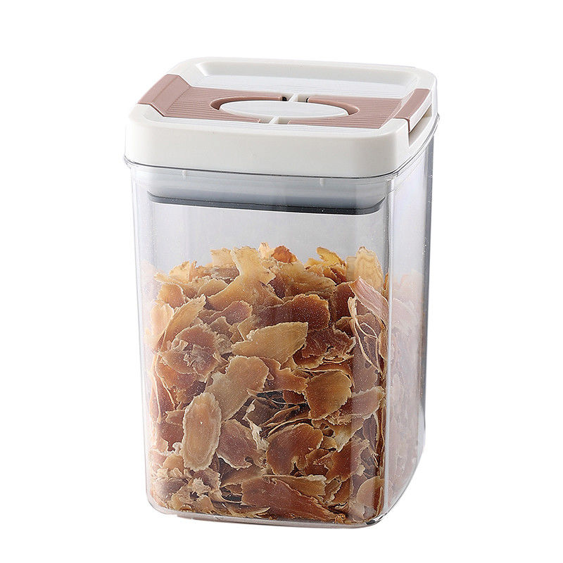 Dispositivi a 6 pezzi trasparenti e privi di BPA Chiusure chiuse e a tenuta stagna Cereali sigillo vaso Contenitori per la conservazione dei cibi secchi