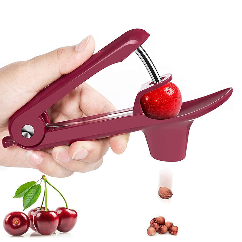 Attrezzi per ortaggi e frutta tipo &quot;Cherry Pitters&quot; con design a serratura che consente di risparmiare spazio