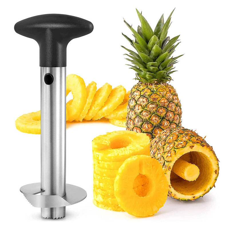 Acciaio inossidabile 304 Ananas Corer Slicer Fast Kitchen Gadget per la facile rimozione del nucleo