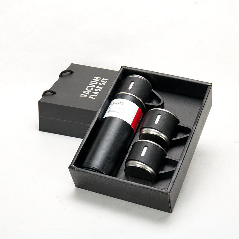 Equipaggiato con rivestimento anticorrosione 500ml in acciaio inossidabile bottiglia d'acqua set regalo