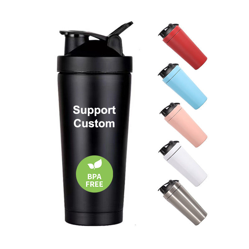 Logo personalizzato accettabile 500g BPA Free Gym Isolato Shaker bottiglia con design portatile