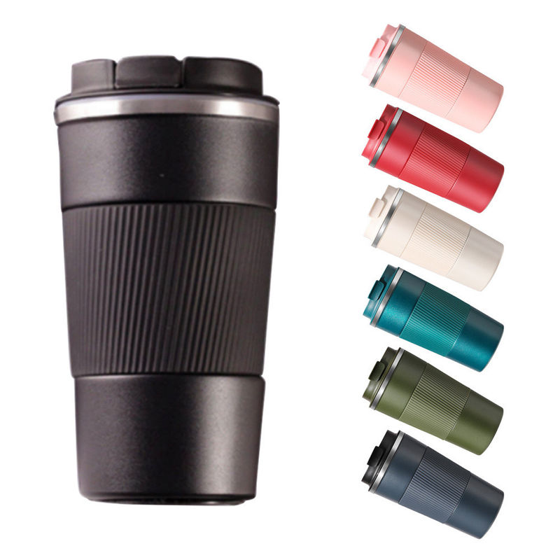 Tumbler di logo personalizzato in acciaio inossidabile di tipo metallico a prova di perdite e viaggi eco-compatibili