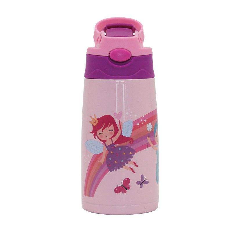 Isolamento termico su misura TOUR Kids Bottiglia d'acqua con acciaio inossidabile e coperchio libero da BPA
