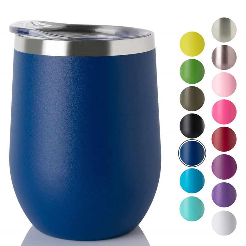 SUMSUN 12 oz doppia parete in acciaio inossidabile vuoto isolato tazza da caffè vino Tumbler vacanza bambino