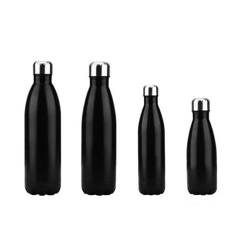 500ml Cola Forma Acciaio inossidabile doppia parete bottiglia d'acqua a vuoto per disegni personalizzati