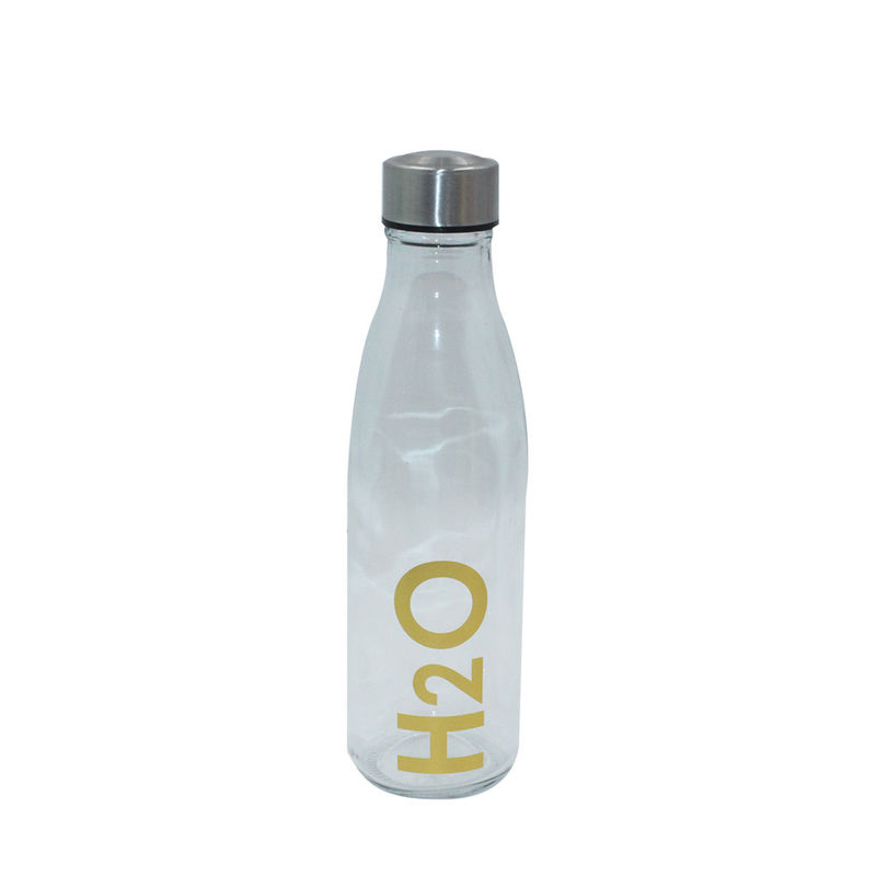 2020 Tour Logo personalizzato e bottiglia d'acqua in vetro eco-amichevole con metodo di consumo diretto